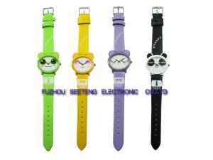 Wholesale multicolor PU carton watch lovely kid's watch from china suppliers