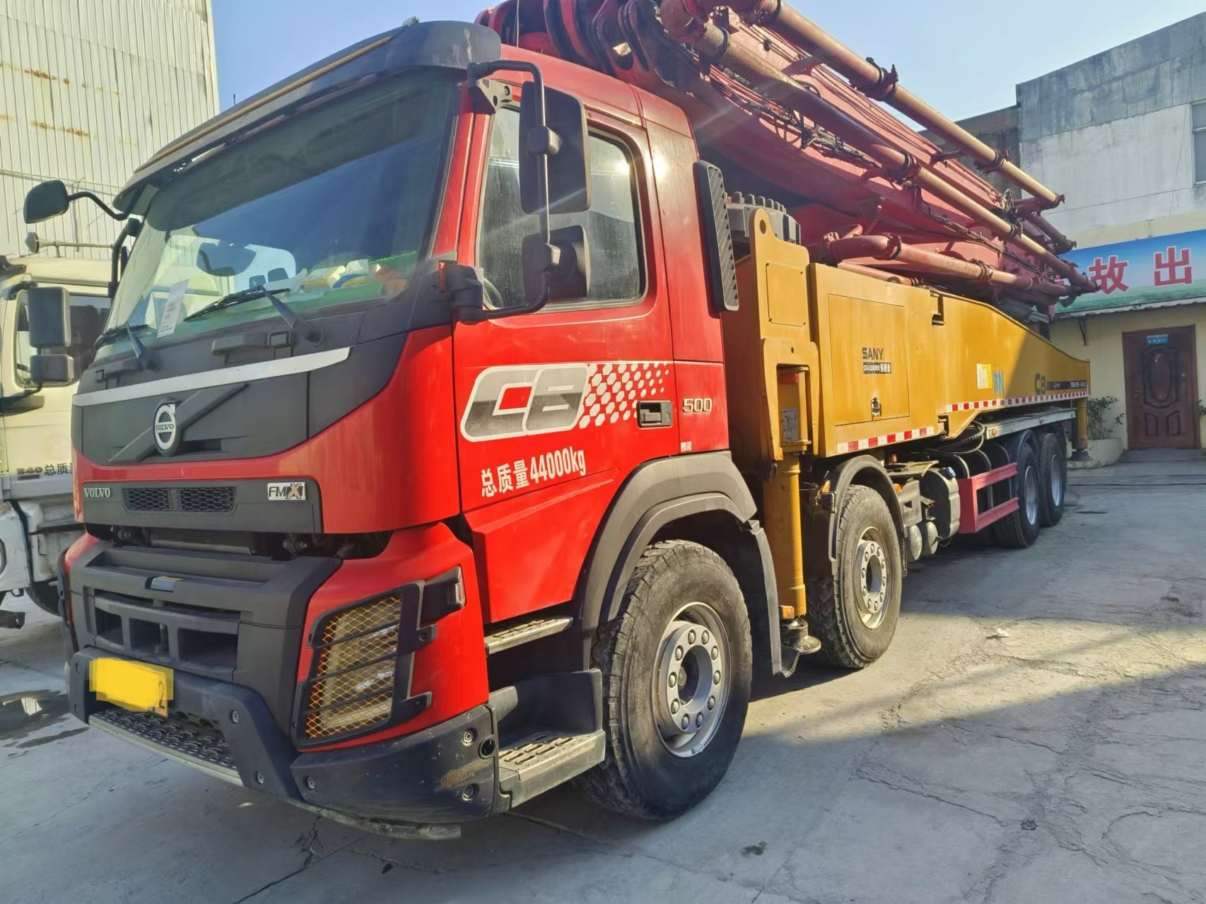 SYM5446THB 2020 Used Truck-Mounted Concrete Pump Stable Condition Cylinder Type