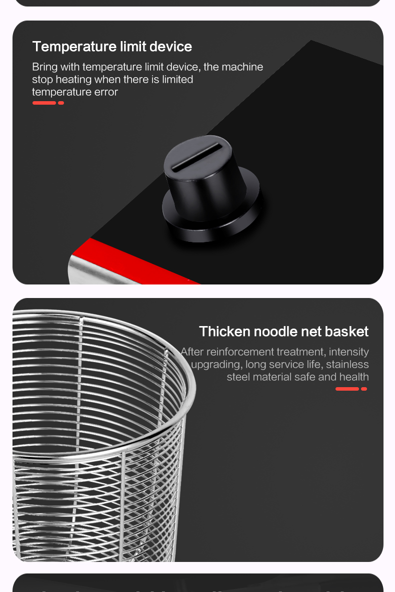 2kW Electric Stainless Steel Automatic Pasta Cooker Basket/Noodle Cooking Machine TEN-2