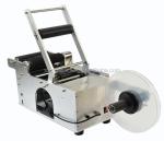 Semi Automatic Packaging Labeling Machine , Small Bottle Labeler For Round