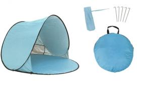 Wholesale 150*150*90CM Outdoor Waterproof Pop Up Canopy Tent Sunproof Silver Coated 190T Polyester Automatic Beach Shelter from china suppliers