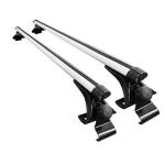 Universal Lockable Crossbar For Luggage Roof Rack Black Metal