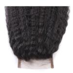 4x4 Closure With Baby Hair Indian Kinky Straight Closure Full Hand Tied Brown