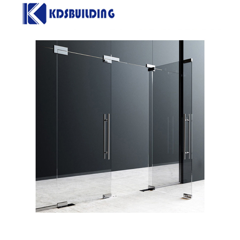 Double Glass Automatic Sliding Door Frameless Casement Entrance Swing Door