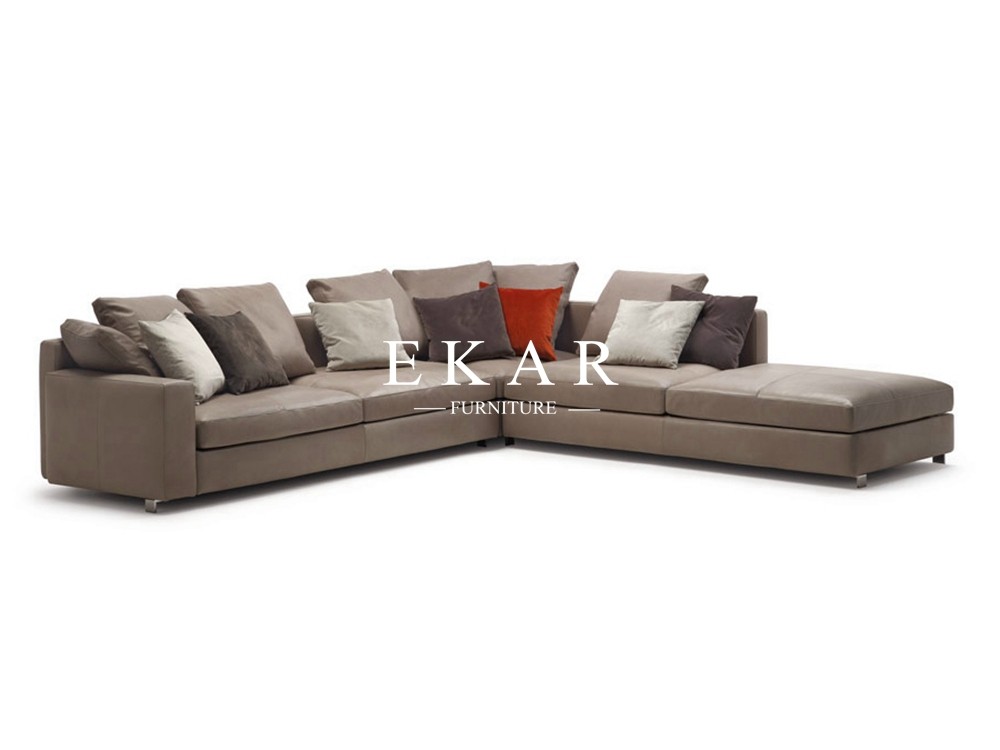 Luxury Modern Simple Latest Home Furniture Living Room Blue Velvet Sectional Sofa Sets