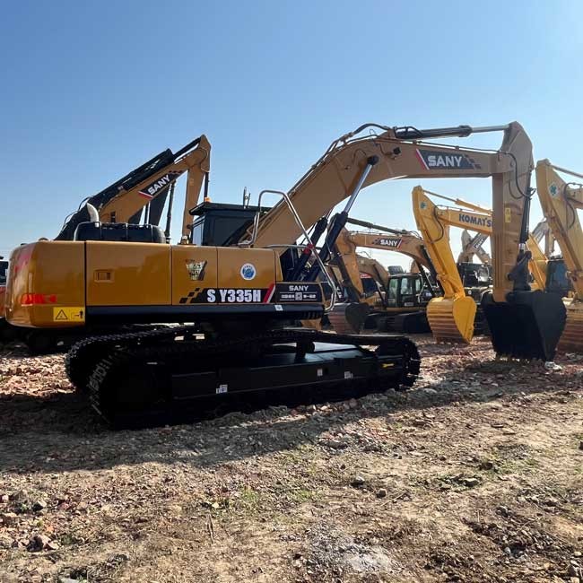 30Tons Excavator Used SANY SY335H Large Crawl Excavator 1.65m³ Bucket Capacity