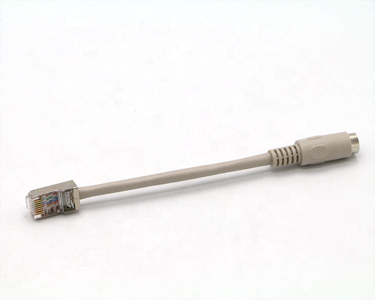 0.2M 0.5M 1M 2M 3M 5M 8 PIN Mini Din Female to RJ45 Extension Cable