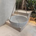 Round Plastic Hanging Planters 260*260*120MM For Indoor / Outdoor Spaces