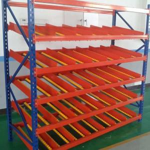 Wholesale 2.5 Tons Racks Carton Flow Orange 75mm Gravity Flow Rack In Warehouse from china suppliers