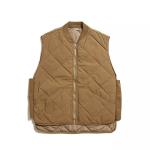 Winter Solid Men′ S Diamond Quilted Zipper Sleeveless Jacket Vest