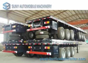 Wholesale 3 Axles 40 Feet Container Flatbed Semi Trailer , Load 50 Ton from china suppliers