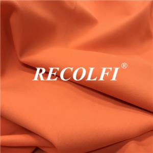 Wholesale High Upf Rating Recycled Spandex Fabric Orange Color For Ultimate Activewear from china suppliers