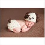 coffee dog cartoon baby hat cap Baby Animal Hat Cap Baby Crochet Knitted costume