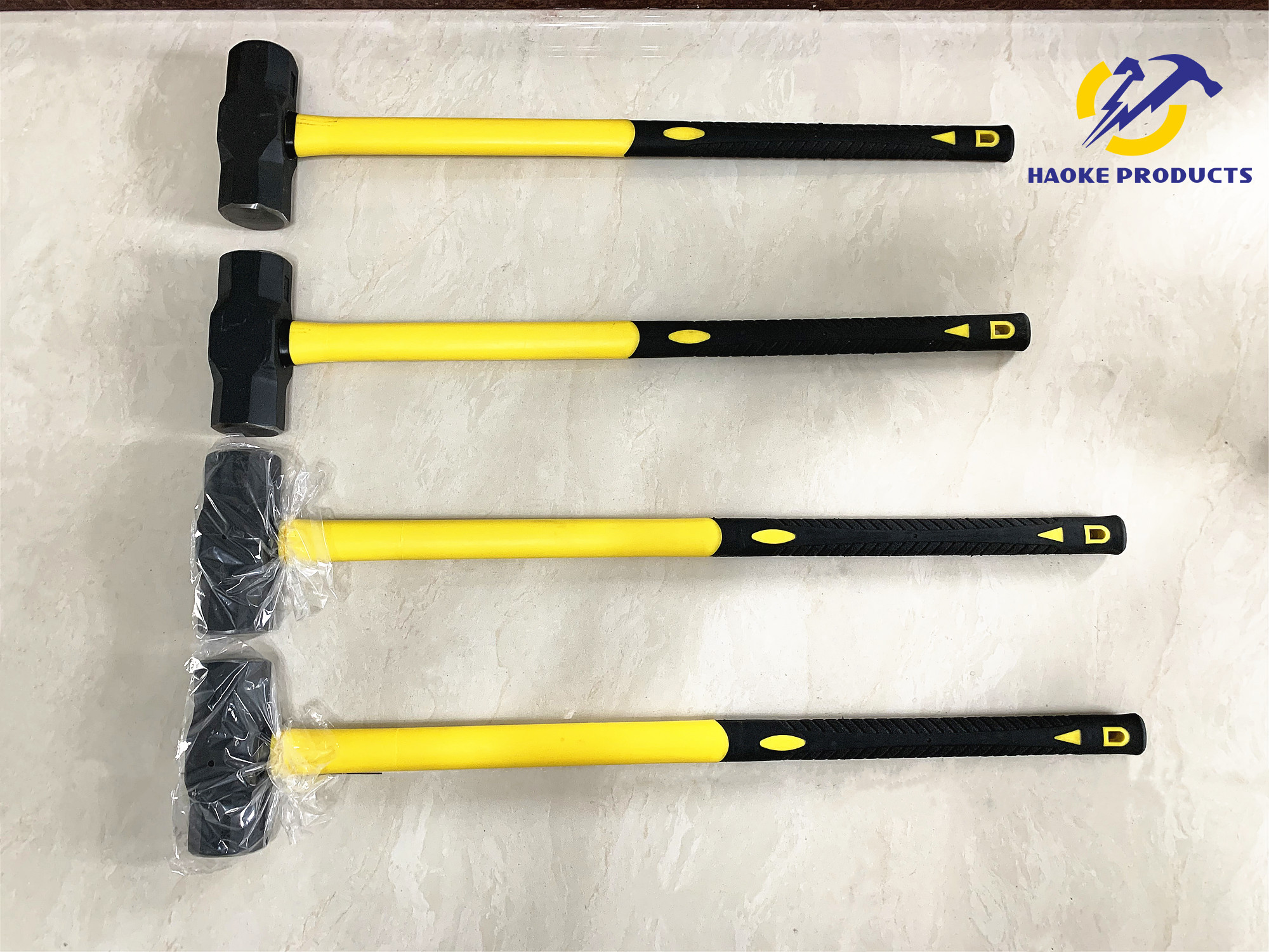 No Deformation And Safty American Type C1045 Forged Carbon Steel Sledge Hammers With Plastic Coated Handle