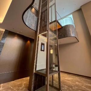 Wholesale Aluminium Alloy 304# Ss Cabin Elevator Home Hydraulic Elevator Microprocessor Controlled from china suppliers