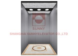 Wholesale Mirror Etching Stainless Steel 1600kg Passenger Elevator For Office Building from china suppliers