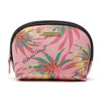 Custom Waterproof Travel Pink PU Leather Cosmetic Bags