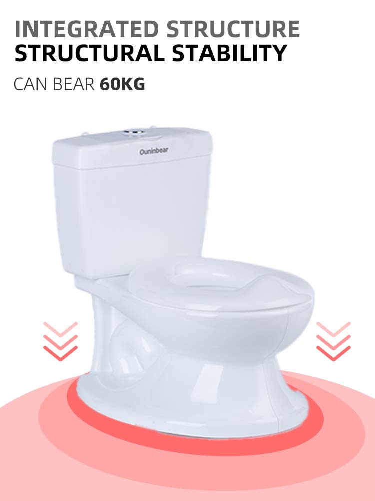 Eco Friendly Plastic Baby Potty Toilet with Custom Logo Simulation Design EN-71 Certified Lightweight