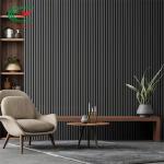 MDF Soundproof Walnut Wall Slats , Odorless Decorative Slat Wood Panels