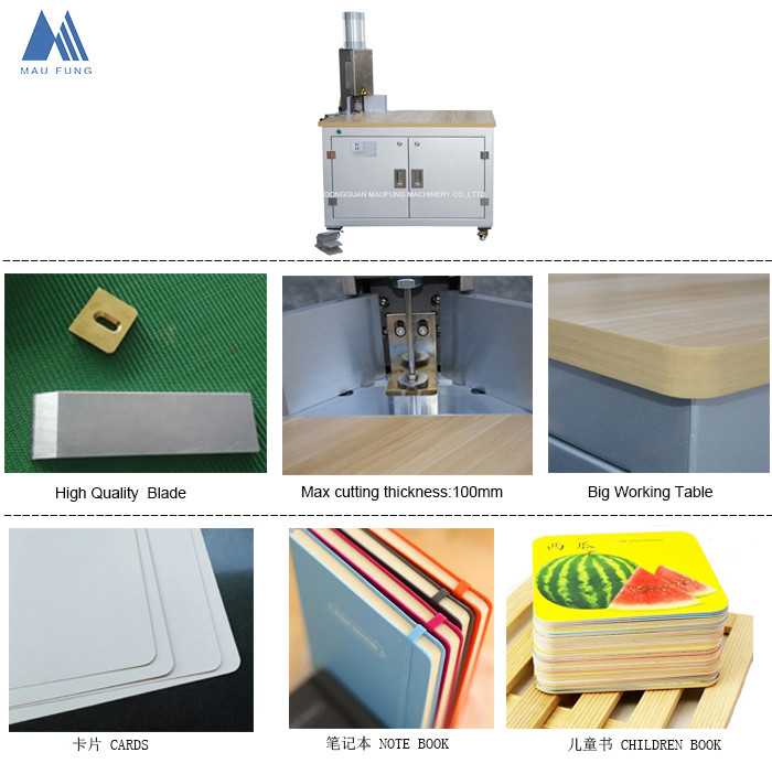 80mm Electric Round Corner Cutter Notebook Binding Machine