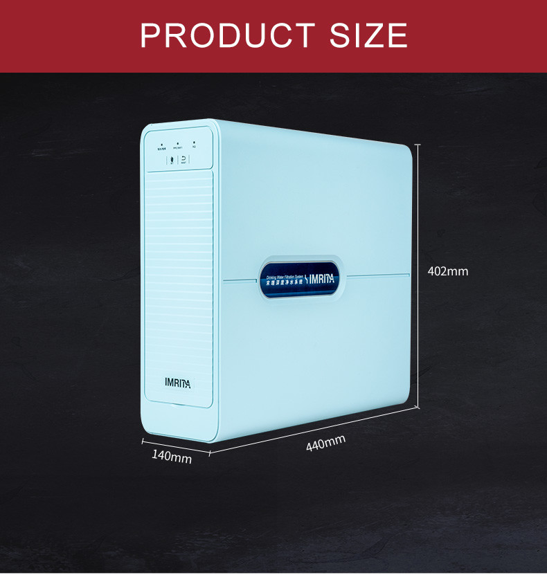 0.0001micron RO Reverse Osmosis Water Purifier System Practical Noise Free