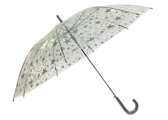 23" Auto Open POE Transparent Rain Umbrella Customized Creative Umbrella Design