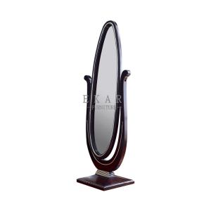 Wholesale Wood Dressing Oval Shaped Standing Mirror from china suppliers