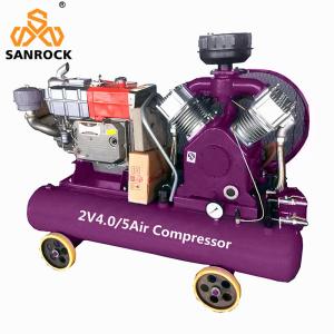 Wholesale Industrial Piston Air Compressor Machine ​Belt Driven Diesel Portable Air Compressor from china suppliers