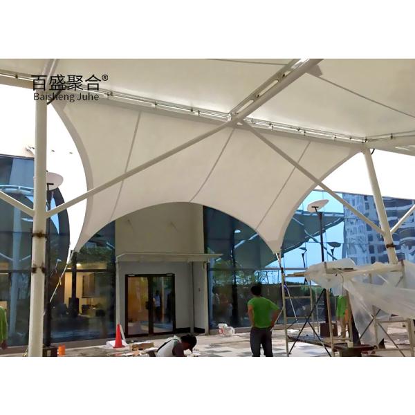 GB Q235 Carbon Structure Steel Frame PVC Fabric Tarpaulin Membrane Shade