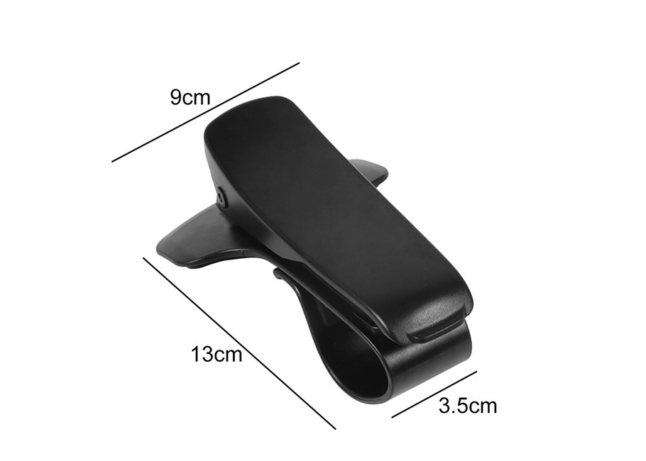 ABS Adjustable Phone Holder Dashboard Mounted Easy Operation Black White