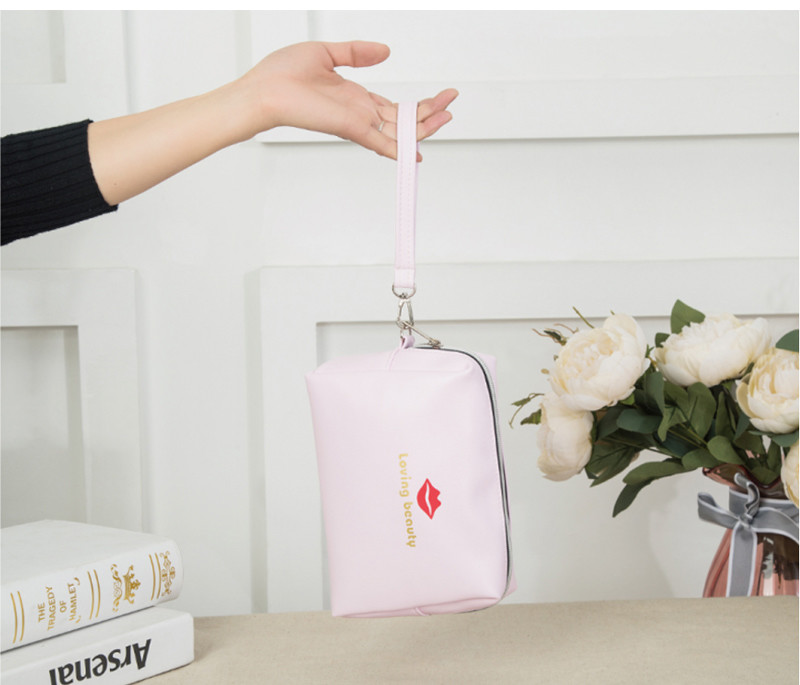 Custom Own Logo Makeup Pouch Mini Cosmetic Bag For Women Girls