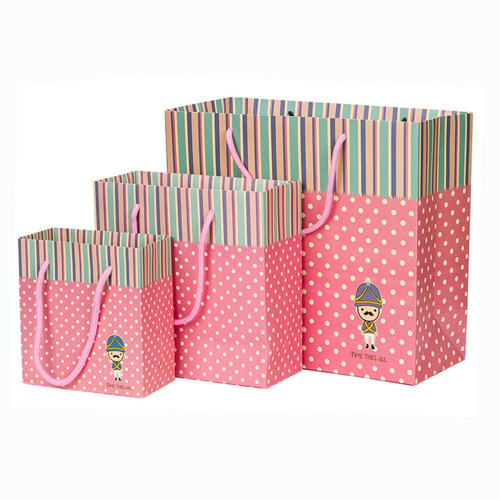Recyclable Rectangle Paper Shopping Bags Clothing Paper Wrapping Bag