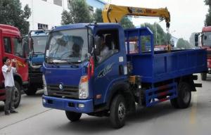 China Professional Pipeline Transportation Truck Mounted Crane 4×2 Drive Type on sale