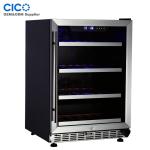 52 Bottles Temperature Controlled Wine Fridge Stainless Steel Door