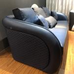 Leather Corner Couch Modular 37.8x28.3in Luxury Living Room Furniture Sets