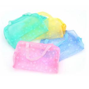 Wholesale OEM Foldable PVC Cosmetic And Toiletry Bags Portable Makeup Bag With Zipper from china suppliers