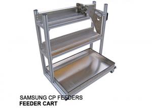 Wholesale Durable 2 layers with 50 feeder slots aluminum CP SERIES without BOX Feeder Cart for Samsung CP series tape feeders use from china suppliers