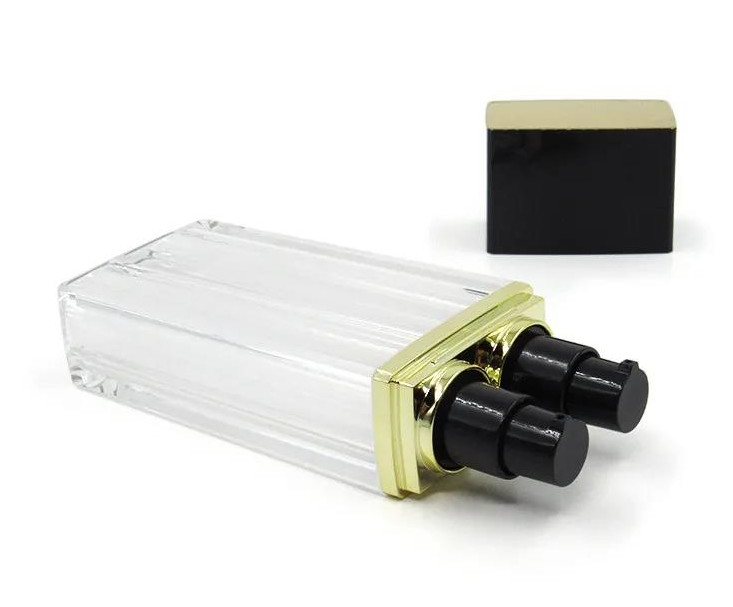 Double Chambers Refillable Foundation Bottle Multipurpose Acrylic Concealer Makeup