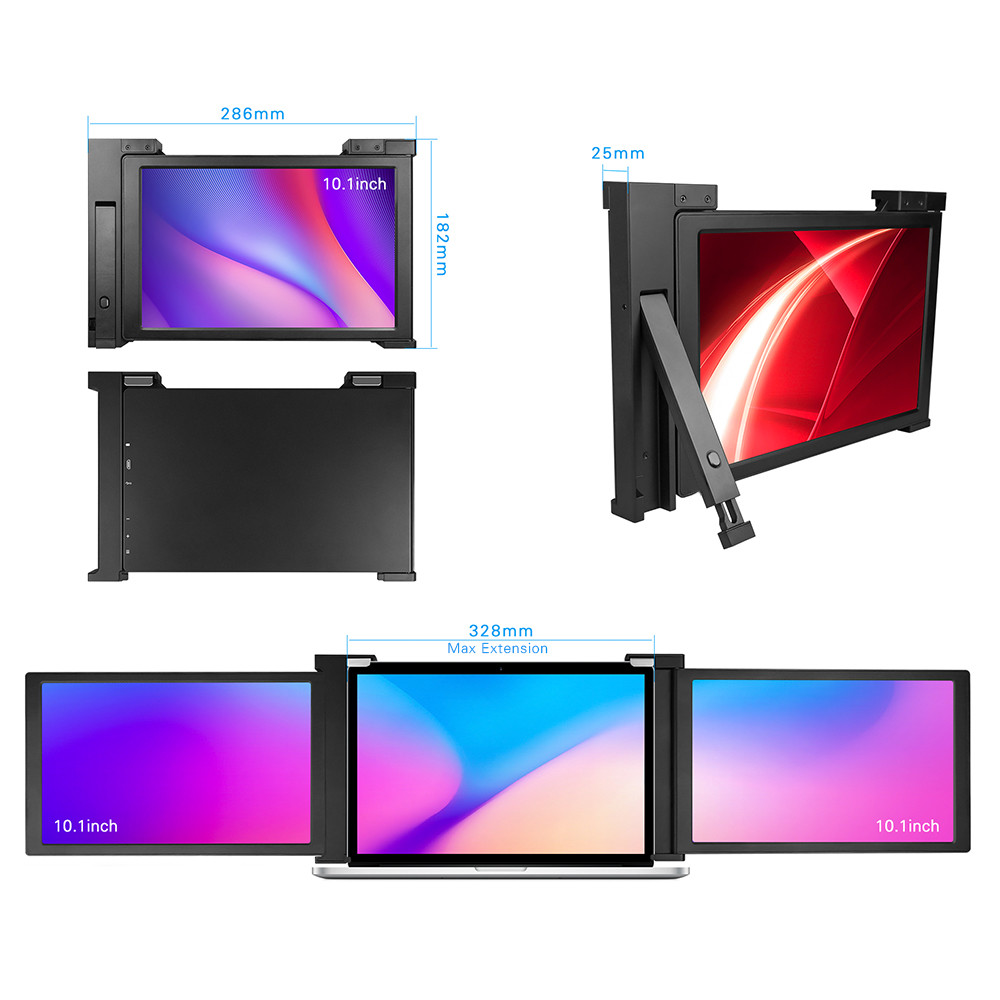 OEM 10.1 Inch 250cd/M2 Laptop Extension Monitor for Workstation