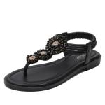 BS051 Summer Plus Size Sandals Female Bohemian Roman Flat Bottom Fairy Style