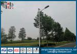 Iso Electric Light Pole RAL Powder Coated Anti Corrosion Steel Single Arm