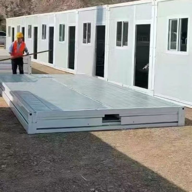Portable 20ft Foldable Prefab Container House with Toilet Modern Design Steel Luxury