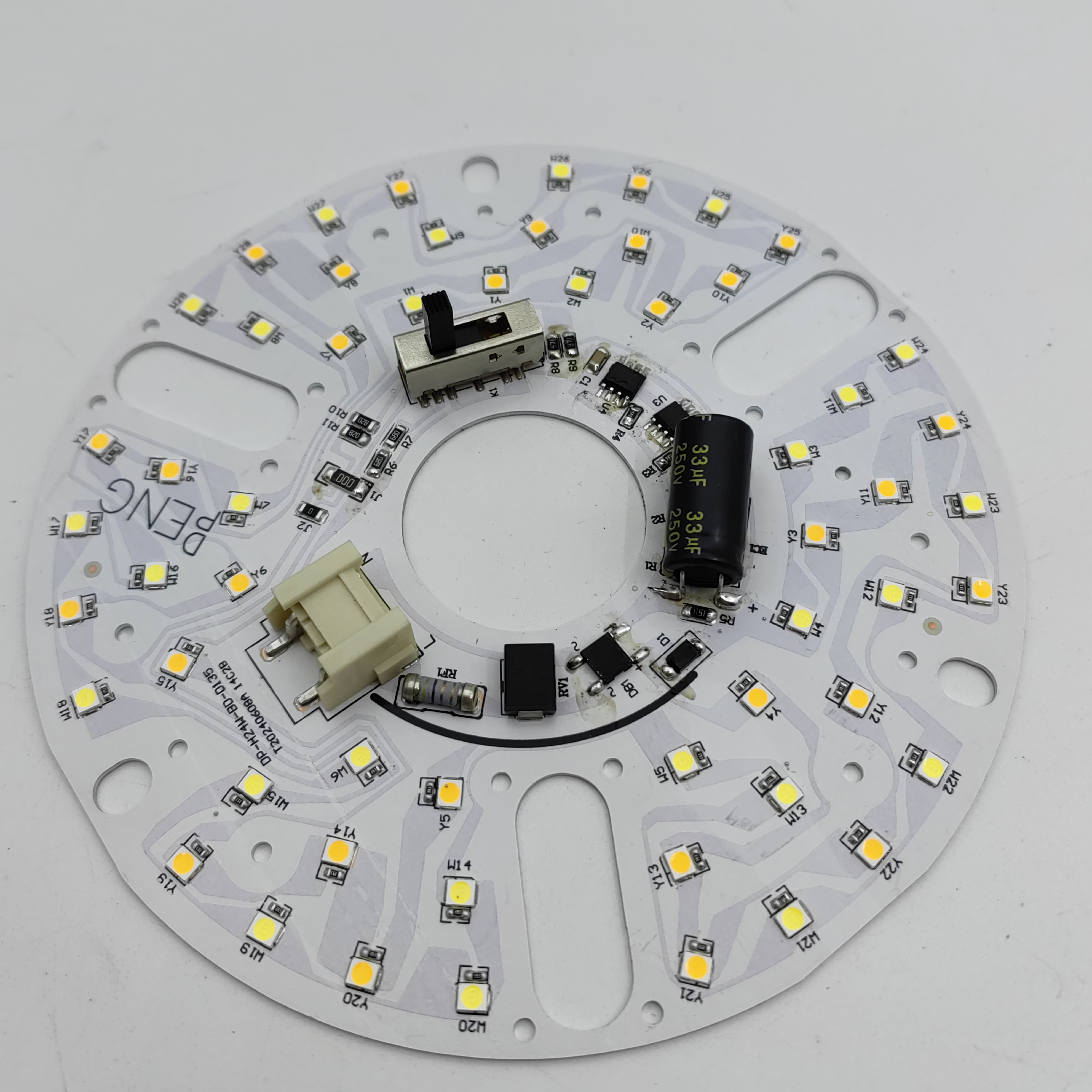 5CCT 18W/24W DIP Switch Ceiling Light Fan With Witch Power Replaces LED Module 120V Ceiling Fan Panel Retrofit Kit With DOB Modules