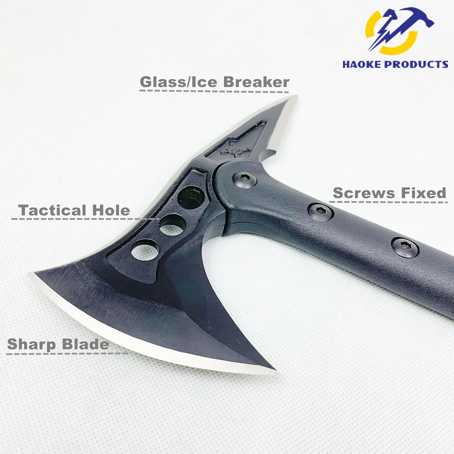 Stainless Steel Materials Light Weight Emergency Axe Rescue Axe With Glass Breaker And Sharp Blade