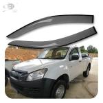 Single Cab Car Vent Shade PMMA Material Dark Window Flares For Trucks