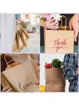 Eco Friendly Brown Paper Gift Bag With Self Adhesive Closure