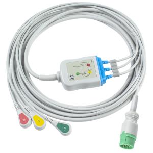 Wholesale For Schiller Compatible Ecg Cables And Leadwires Direct Connect 3 Lead Iec Snap from china suppliers