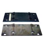 Q235 Q345 Steel Railroad Track Tie Plates Hot Forging Casting OEM