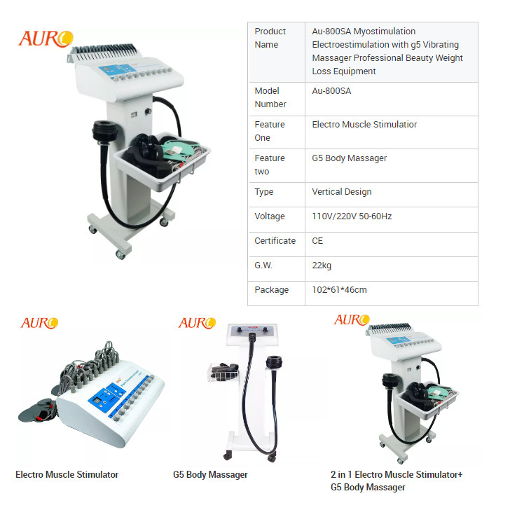 Body Slimming Salon Machine G5 Massage X EMS Electro Muscle Stimulation Cellulite Treatment