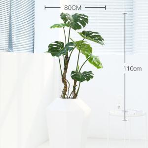 Wholesale Nordic Bonsai Evergreen Monstera Artificial Potted Plant Ornament from china suppliers